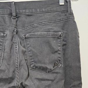 Express Mia Mid Rise Ankle Legging Size 8r x 27 Crop Gray Zipper Jeans Stretch